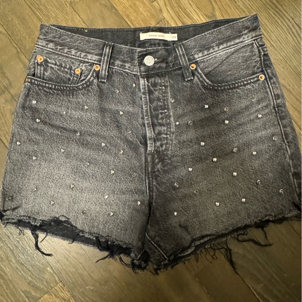 Levi Strauss & Co Rhinestone Denim Shorts : Cowboy Carter, Western Glam!